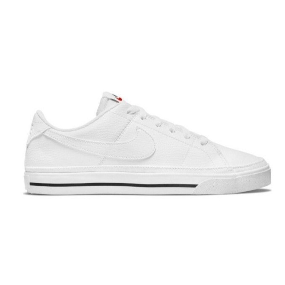 NWT! Women's Nike Court Legacy Next Nature Shoe White w/ Black Volt, Size 5